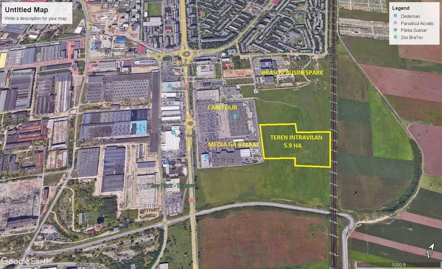 Teren Construcții intravilan de 59000 mp, în Calea București
