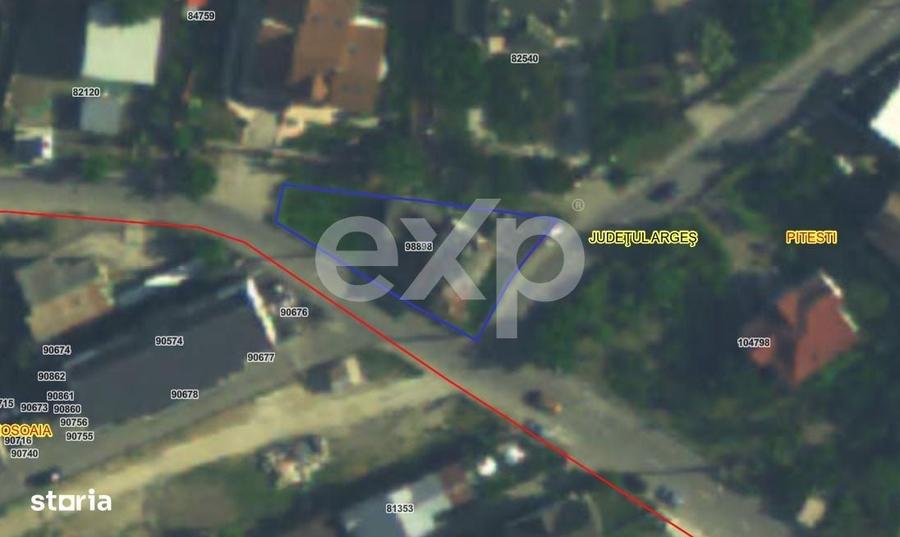 Teren intravilan 573 mp Trivale - Pitesti, str. Campului 10 - 2