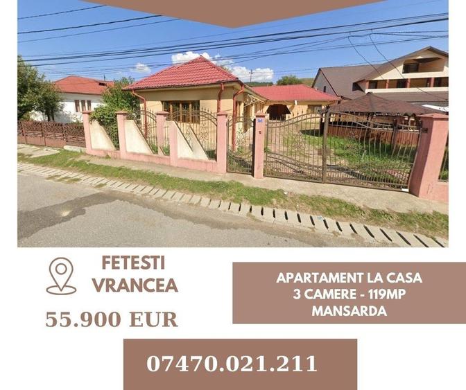 Casă cu 3 camere cu Teren 600 Mp în Câmpuri