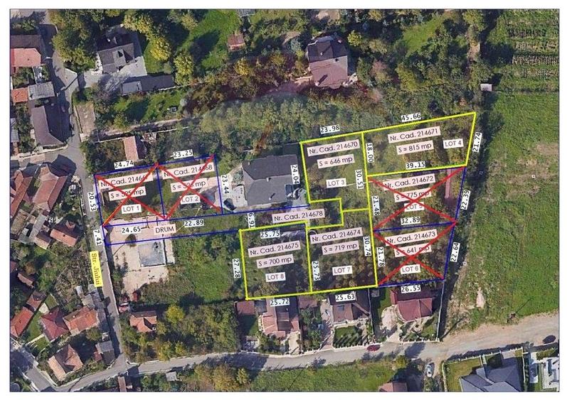Teren Construcții intravilan de 646 mp, în Central