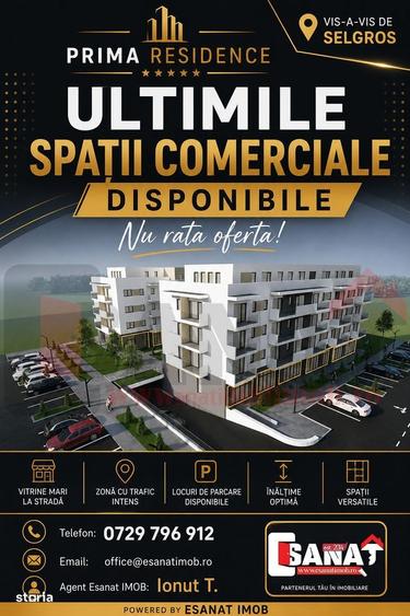 Spațiu comercial, de 121 mp, în Central