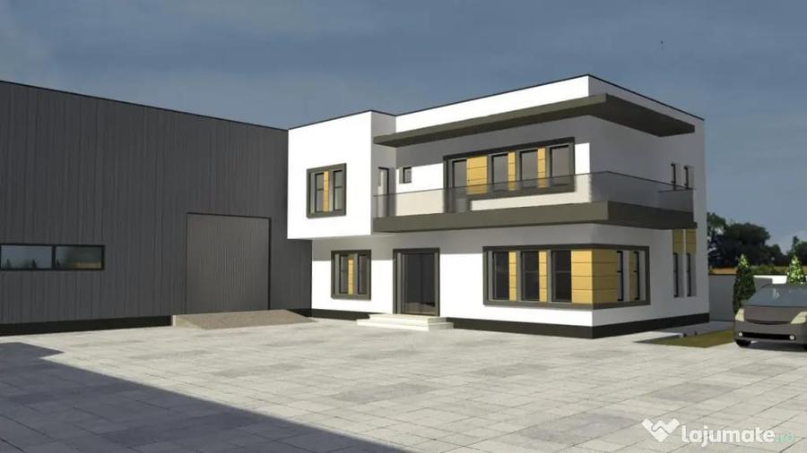 Casă cu 7 camere cu Teren 1200 Mp în Cârcea