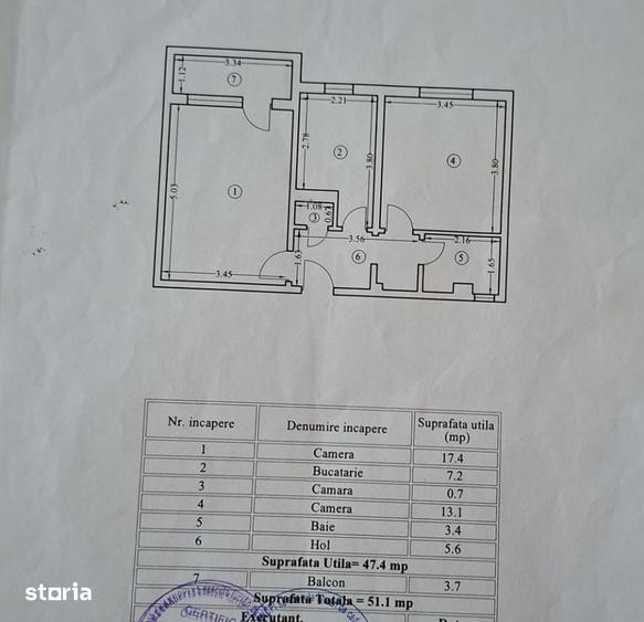 Tomis Nord/Ciresica Apartament 2 Camere decomandate Centrala Gaze - 12