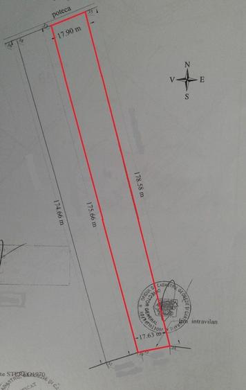 Teren agricol intravilan de 3200 mp, în Lipia