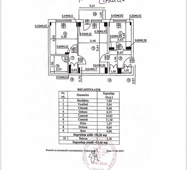 Apartament cu 2 camere semidecomandat, mobilat în Tineretului
