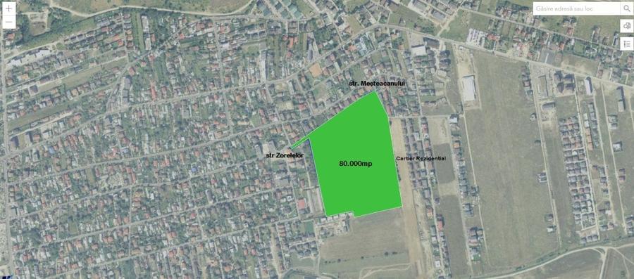 Teren Construcții intravilan de 80000 mp, în Central