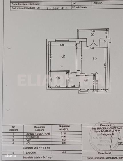 Apartament cu 2 camere decomandat în Central