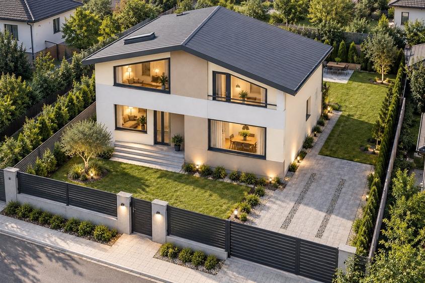 Casă individuală cu 5 camere cu Teren 374 Mp în Tunari