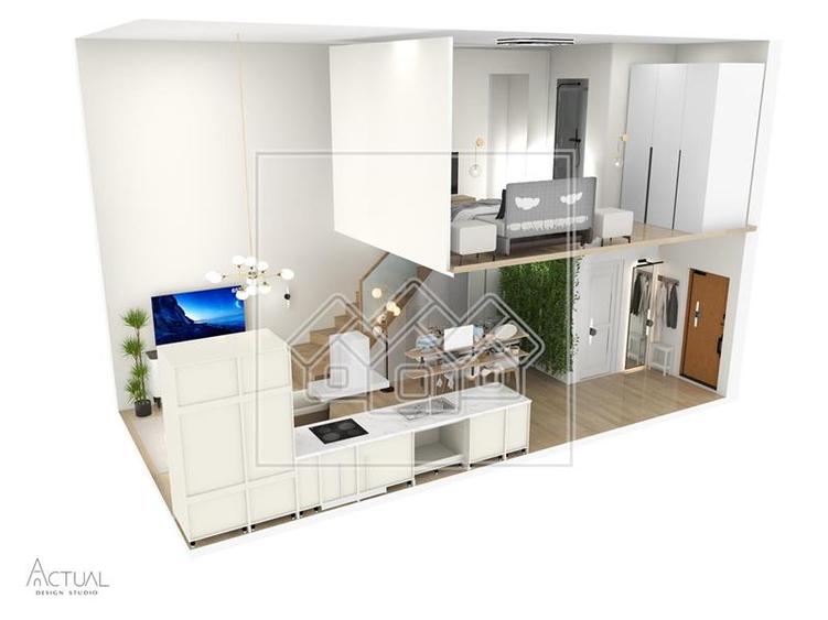 Penthouse cu 2 camere decomandat în Exterior Vest