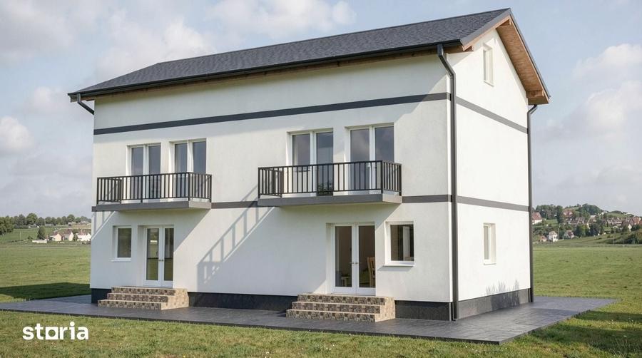 Casă cu 4 camere cu Teren 241 Mp în Tărlungeni