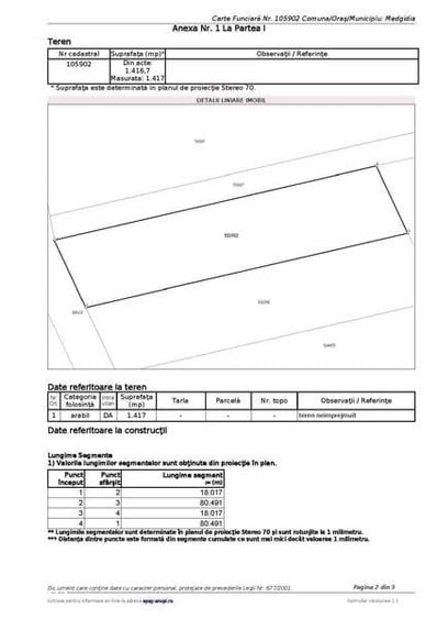 Teren intravilan Valea Dacilor 23 euro mp - 2