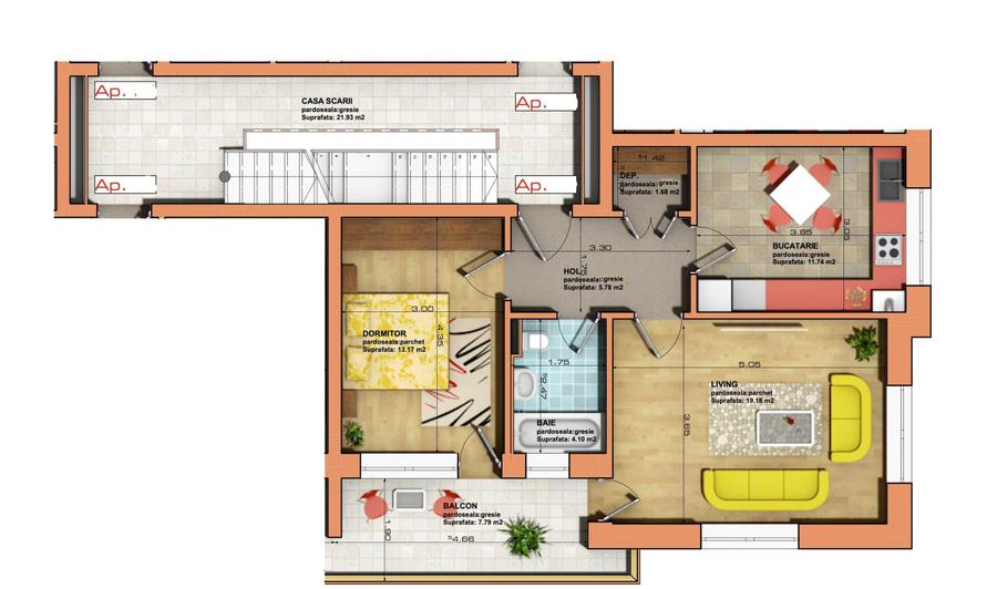 Apartament 2 camere spatios, calduros si luminos - FARA comision intermediari - 6