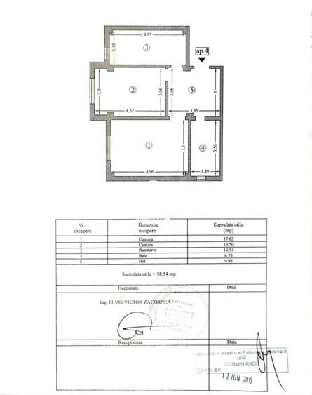 Apartament cu 2 camere decomandat în Valea Adâncă