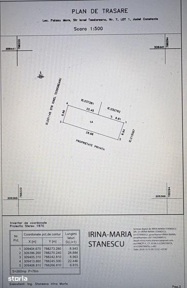 Teren de 260 mp, în Elvila