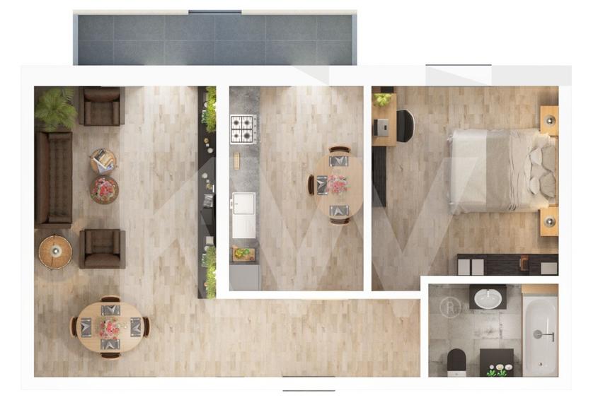 Apartament cu 2 camere decomandat în Mihai Viteazul — fotografia 3