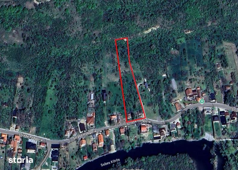 Teren de 4000 mp, în Podgoria