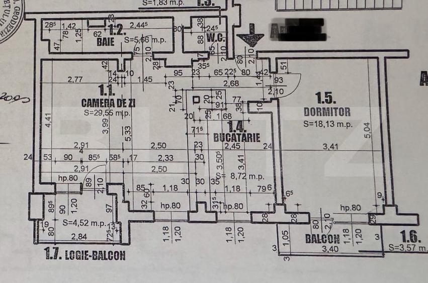 Apartament cu 2 camere decomandat în Lăpuș