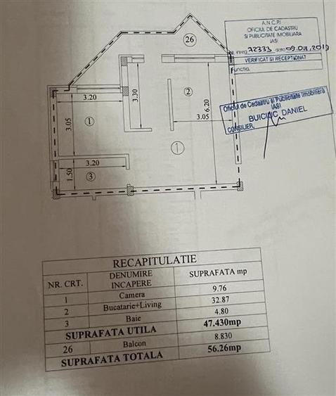 Apartament cu 2 camere nedecomandat, mobilat în Aeroport
