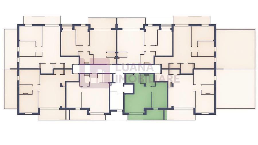 Apartament cu 2 camere decomandat în Turnișor