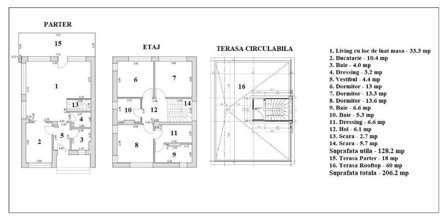 Casa 4 camere, nou, Tunari, 5 min. ?coala Americana - 17