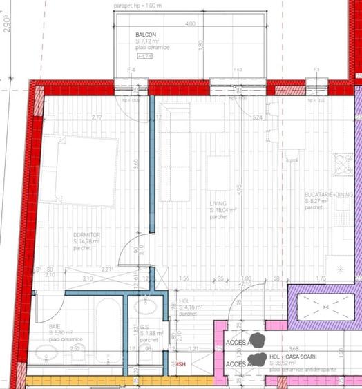 Apartament cu 2 camere semidecomandat în Dâmbul Rotund