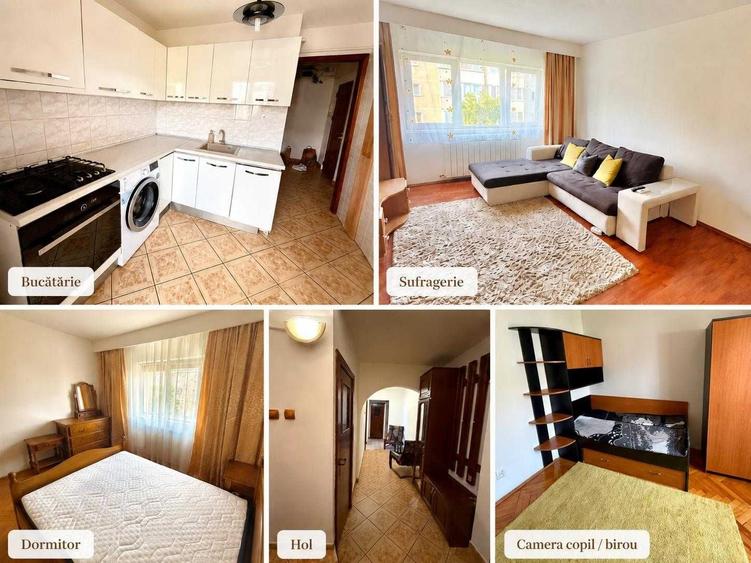 Apartament cu 3 camere decomandat în Girocului