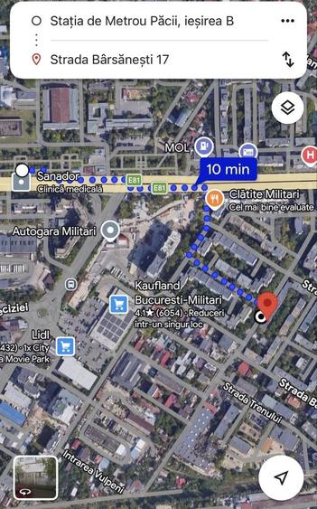 Apartament cu 2 camere decomandat în Păcii