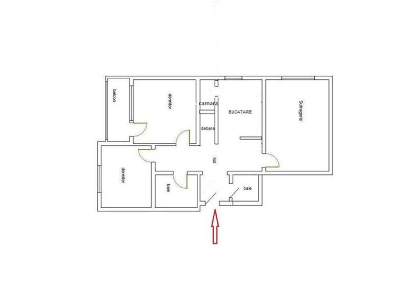 Apartament cu 3 camere decomandat, mobilat în Tudor Vladimirescu