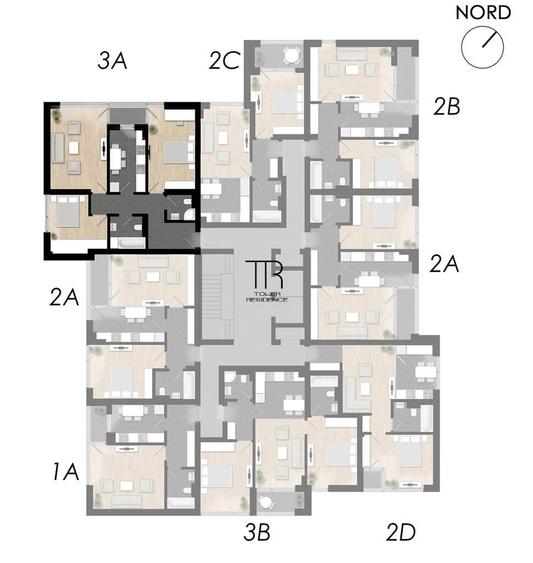 Apartament cu 3 camere în Rahova