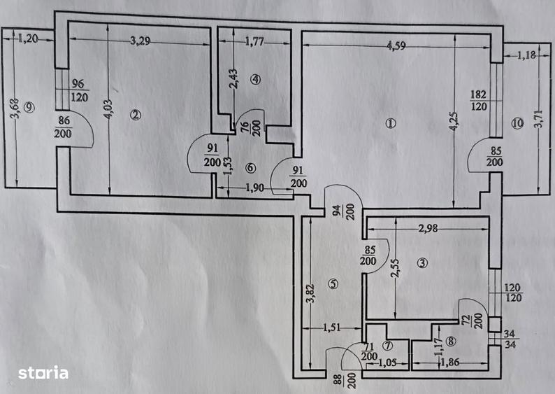 Apartament 2 camere | Micro 2 | Etaj 4/4 | Suprafa?a mare | 2 balcoane - 10