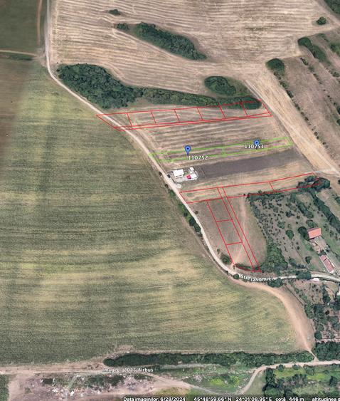 Teren Construcții extravilan de 651 mp, în Rusciori