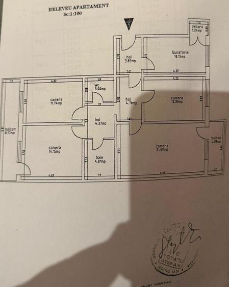 Apartament cu 4 camere decomandat în Gară