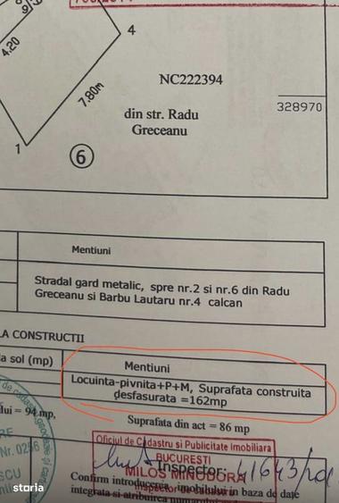 Casă cu 4 camere cu Teren 100 Mp în Grivița