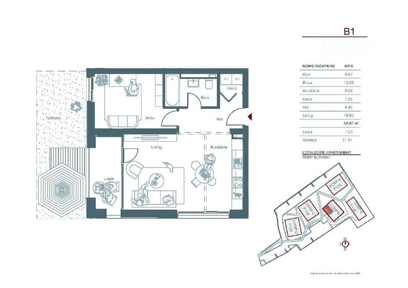 Apartament cu 2 camere decomandat în Lipovei