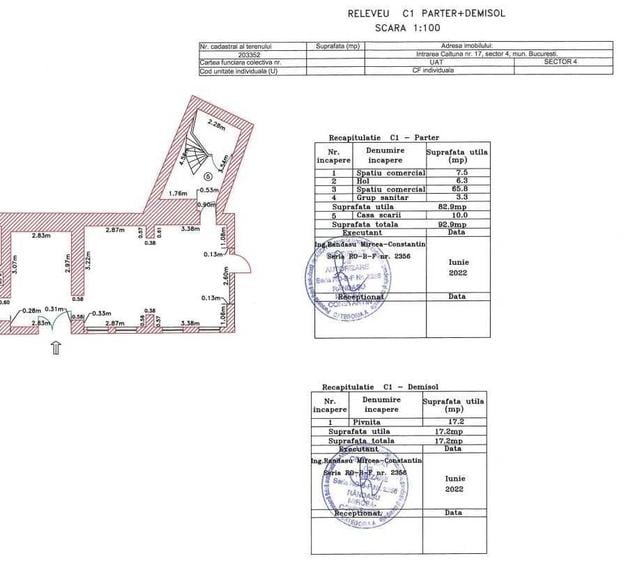 Spațiu comercial, de 119 mp, în Central