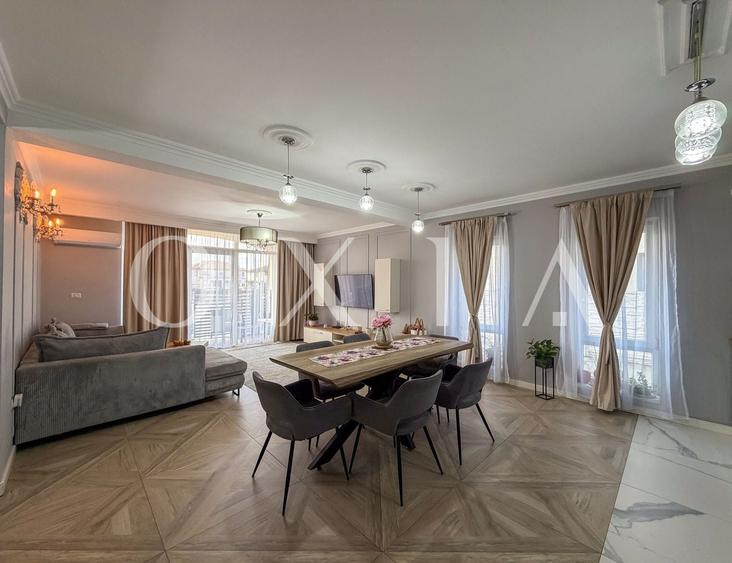 Apartament cu 3 camere semidecomandat, mobilat în Giroc