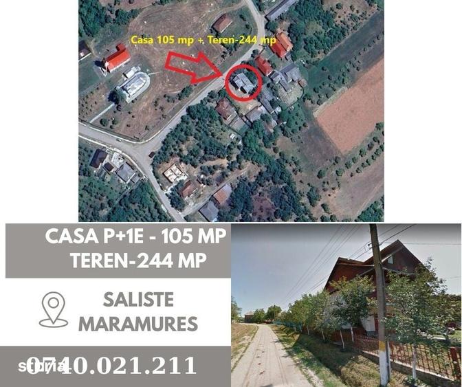Casă cu 3 camere cu Teren 244 Mp în Băsești