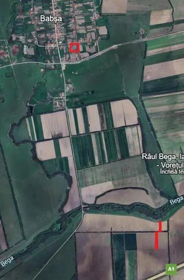 Teren de 4500 mp, în Babșa