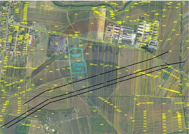 Teren agricol extravilan de 43485 mp, în Sud-Vest