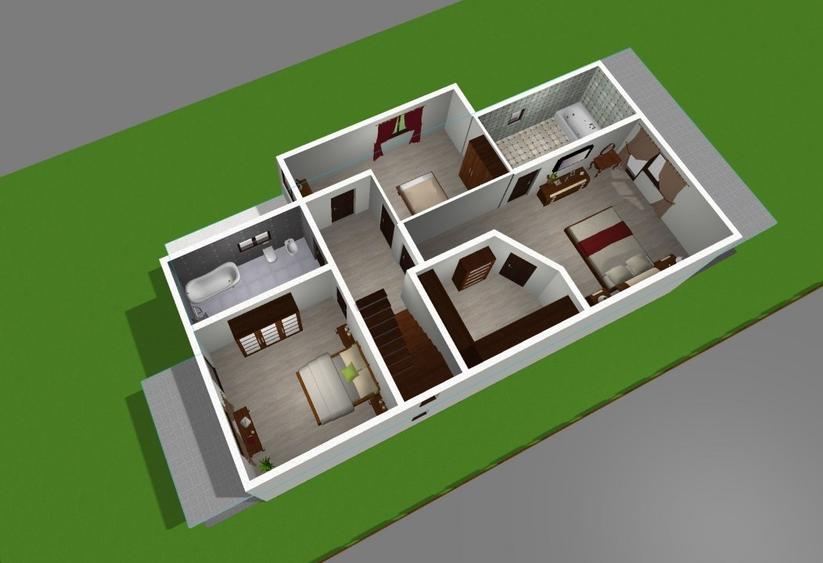 Casă individuală cu 7 camere cu Teren 700 Mp în Bolintin-Deal
