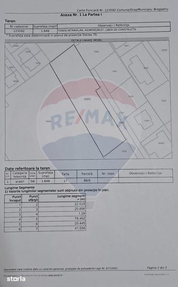 Teren de 2944 mp, în Central