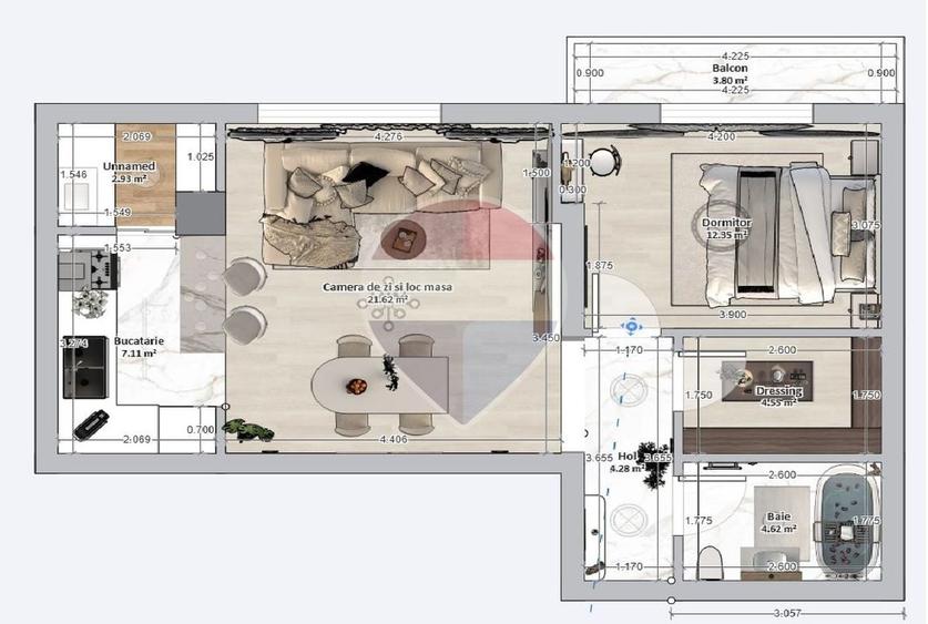 Apartament de vanzare 2 camere | Bragadiru Cartierul Latin Ghencea - 8