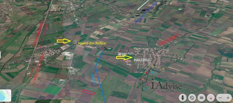Teren agricol extravilan de 35000 mp, în Hălchiu