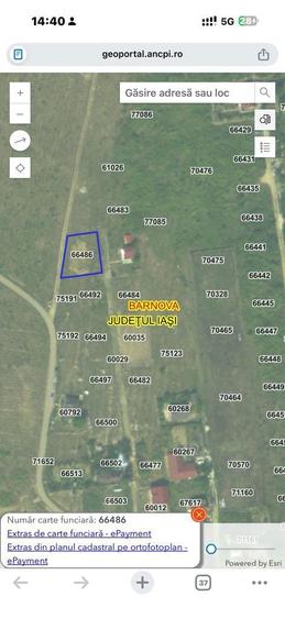 Teren de 667 mp, în Bârnova