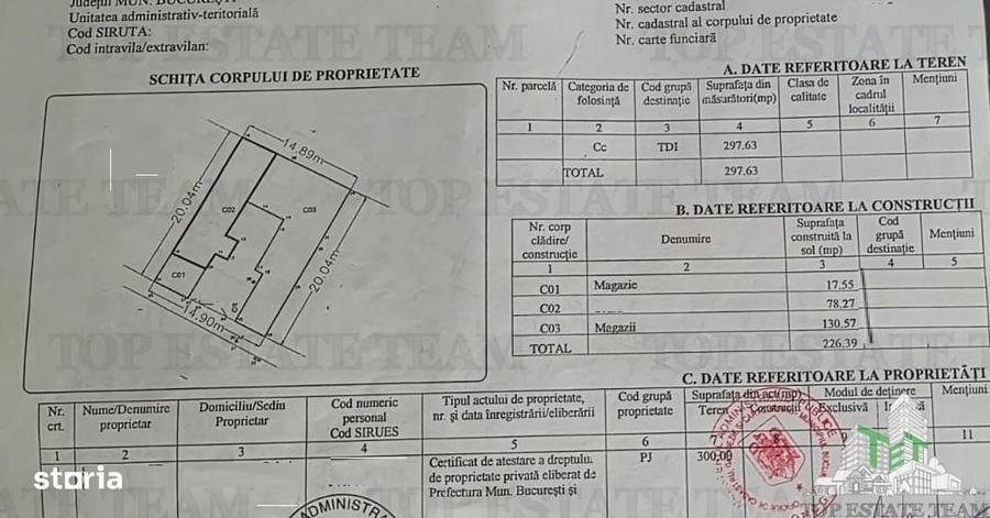 Casă cu 4 camere cu Teren 298 Mp în Bucureștii Noi