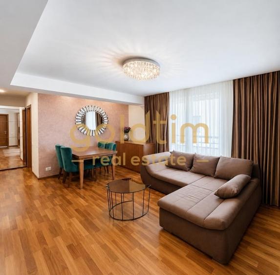 Apartament cu 3 camere semidecomandat, mobilat în Herăstrău