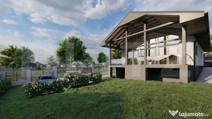 Casa Ultramoderna pe un singur nivel in Livezeni - 1
