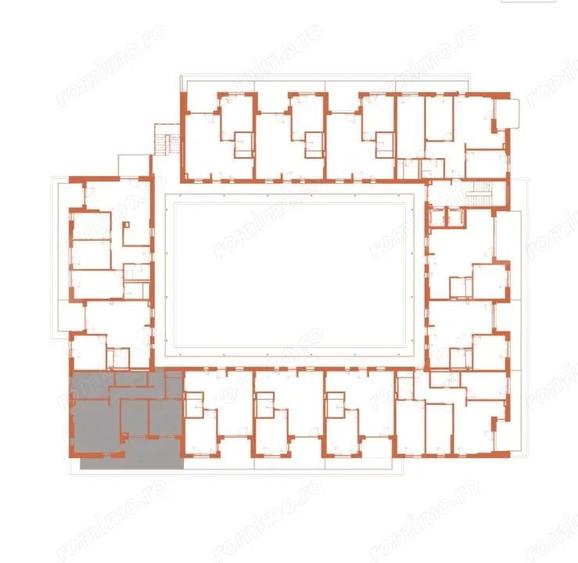 Apartament cu 4 camere semidecomandat în Central