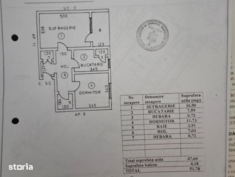 Apartament 2 camere = 52mp ETAJ- 2- GAVRILOV - 10