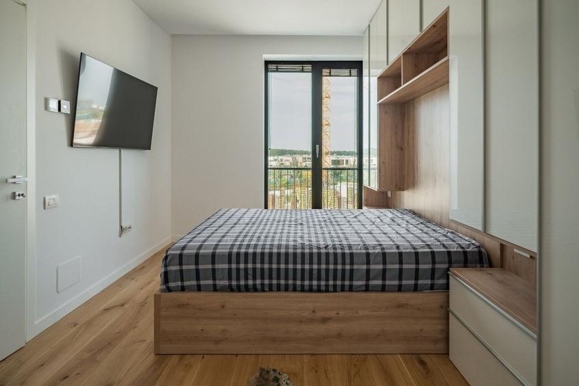 Apartament cu 2 camere semidecomandat, mobilat în Tunari